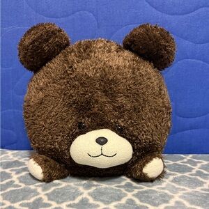 Cute Dark Bear Pillow Plush